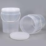 20L Plastic Bucket Container With Scale Ruler Handle Lids Food Grade 5 Gallon
