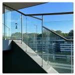 Buy cheap OEM Clear Safety Balcony Glass Railing Panels With Anti Rust Clamps For Pool from wholesalers