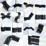 Black Electrophoresis Lean Tube Connector DY19 With Round Head Code