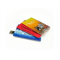 Buy cheap 4GB Business Card Pendrive with Custom Brand Print and Push-Out Waterproof product