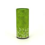 Green Round Whole Paper Tube Packaging For Tea Packaging