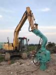 2500rpm Mini Pile Driver , Miniature Sheet Pile Driver For Mini Excavator