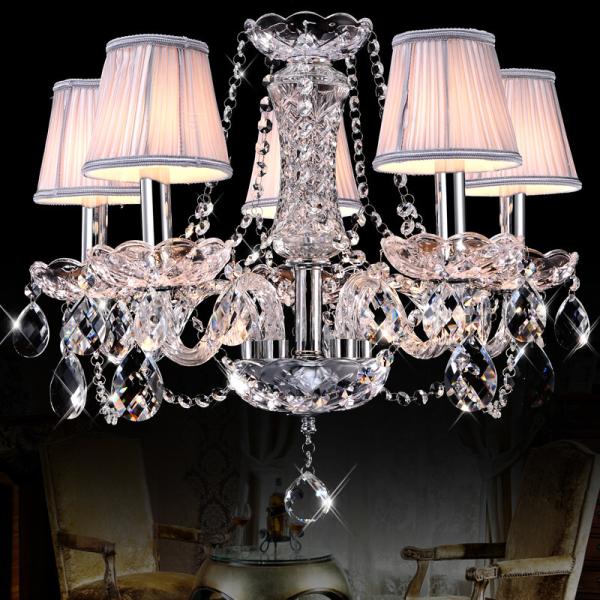 Buy cheap Reasonably priced crystal chandeliers with Lampshade(WH-CY-50) from wholesalers