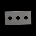 Tungsten Carbide Slitter Blades 3 Hole Thin 43*22*0.2/0.3/0.4/0.35mm