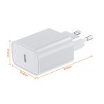 Type C Electronic Accessories 20W PD Fast Charger European Plug Charges For Cell