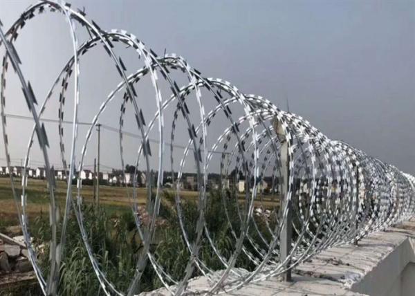 Buy cheap Clips Hot Dip Galvanized Razor Barbed Wire For Anti Piracy Security Fence from wholesalers