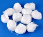 Medium Medical Cotton Balls Disposable Eco Friendly Bleached White For Hospital