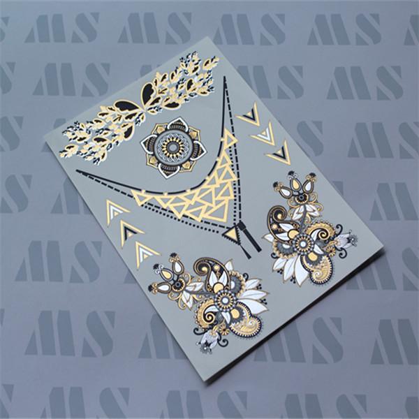 Buy cheap Gold foil temporary tattoo from wholesalers