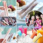 Disposable Ice Mold Bags Mold Bags Homemade Ice Lolly Bags Funnels Freeze Snacks