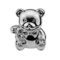 Buy cheap Cute Silver Plated Teddy Bear Coin Bank Die Casting 105*85*118mm product