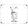 Buy cheap Oil Dab Rigs Recycler Bongs Mini Double Barrels Glass Smoking Water Pipes from wholesalers