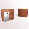 Buy cheap Antique Design Outdoor Waterproof Wall Mounted Post Box Corten Steel Mailbox from wholesalers