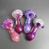 Buy cheap Beautiful Colored 3D Pink Purple Glass Hand Pipe 2.9 Inch For Weed Dry Herb from wholesalers