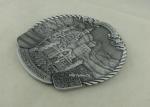 Personalized Deluxe Clutch Badges Souvenir 3D Metal Badges Antique Silver
