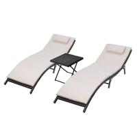 Buy cheap SGS Approval 77inch Depth Outdoor Patio Chaise Lounges product