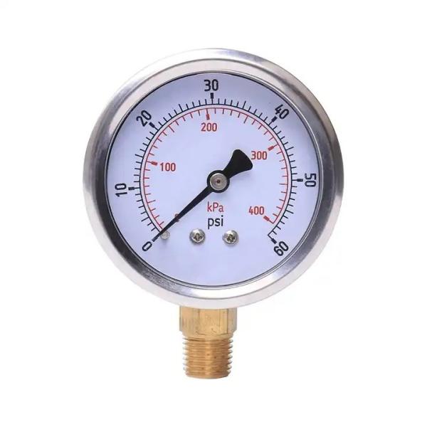 Buy cheap Swimming Pool Differential Pressure Gauge Y60 Series M14*1.5 Connection from wholesalers