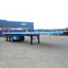 Buy cheap Mechanical Suspension 3 Axle 40ft 60T Flatbed Semi Trailer from wholesalers