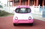 Pink Color 2 Seats Little Electric City Car 60 Volt Lead Acid Maintenance Free