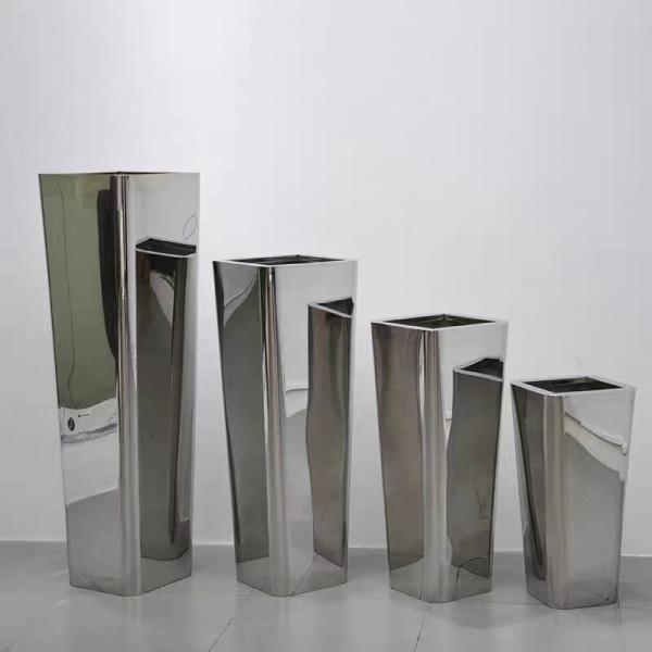 Buy cheap Modern Large Metal Garden Containers OEM Decorative Metal Flower Pots from wholesalers