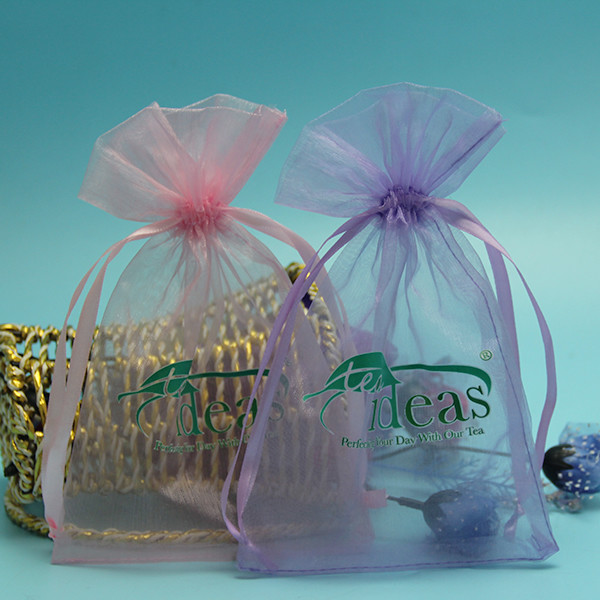 Drawstring Organza Perfume Bottle Packaging Pouch