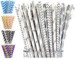 Fun Party Colored Polka Dot Disposable Paper Straws