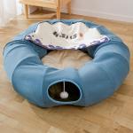 Multifunctional Foldable Cat Tunnel Cat Passage Rolling Floor Chinchilla Nest