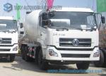 6X4 Dongfeng Dalishen Transit Cement Mixer Truck 10000 Litre White Colour