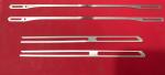 180x5.5x0.3mm Duplex Textile Wire Heald Power Loom Spare Parts