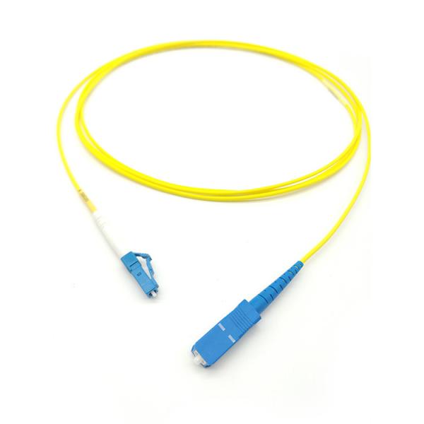 Buy cheap SM LSZH 3mm SX 2M Stainless Steel Armored Fiber Optic Jumper Cable FTTH LC/UPC-SC/UPC from wholesalers