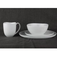 Buy cheap Durable 16 Piece Porcelain Dinnerware Sets Organic Shape With Embossment product