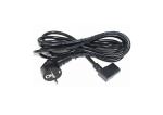 Deluxe Euro type 90 degree black Power cord IEC C13 angled female Power table 0
