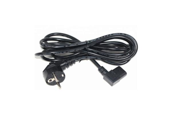 Deluxe Euro type 90 degree black Power cord IEC C13 angled female Power table 0