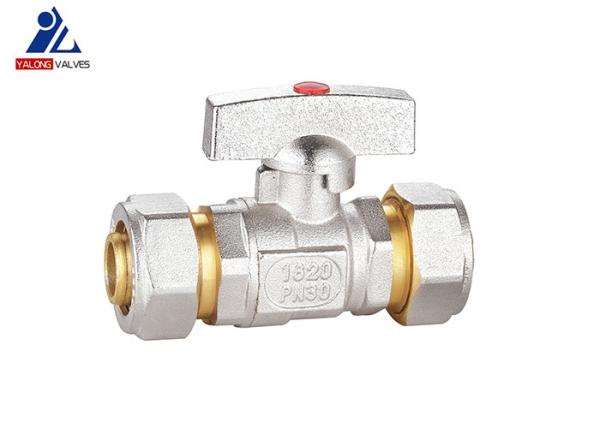 Buy cheap Zinc Butterfly Pex Ball Valve With Drain DN25 20mm Ball Valve from wholesalers