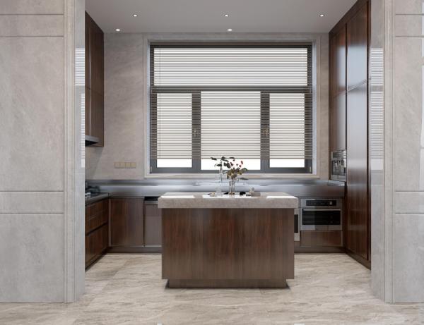 Buy cheap Customizable U Shaped Kitchen Cupboards With Quartz Countertop from wholesalers