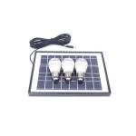 Solar Lighting System 12V LED Light 8" Fan Solar Panel For Home Outdoor Camping