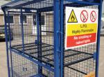 Galvanized Steel Tube Gas Cylinder Cages High Security 900*1000*500mm