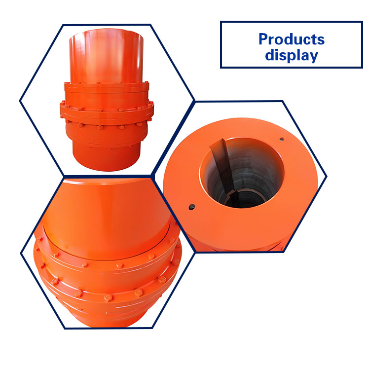 standard GIICL 20 Drum shape gear shaft coupling