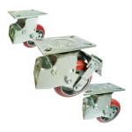 8inch Heavy Duty Spring Loaded Casters , 770lbs Loading Heavy Duty Polyurethane