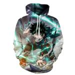Graphic Sublimation Print Hoodie Anime Woven Plain Dye Sublimation Sweatshirts