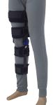 Black Lightweight Post Op Hinged Knee Brace For Osteoarthritis , Arthritis