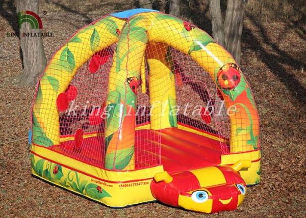Buy cheap Mini Commercial Bounce Houses Bright Color Arch Tube With Net Model from wholesalers