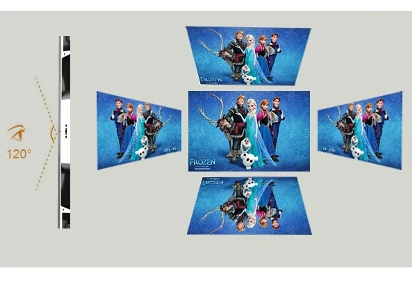 P4 Clear Images Advertising Led Screens Hanging Led Video Lightweight 1/8 scan