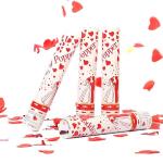 30cm Red Heart Foil Party Confetti Cannon Shooter Outdoor Indoor Use