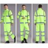 Buy cheap Fluorescent Green Outdoor Traffic Duty Flood Control Emergency Raincoat Rain Pants Suit from wholesalers