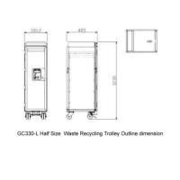 Buy cheap Atlas Half Size Inflight Meal Trolley / Aircraft Service Cart / Airplane Food product