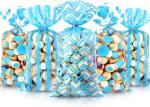 Clear OPP Resealable Plastic Bags 0.03mm Thickness For Candy