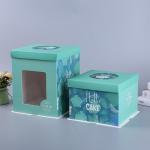 4 Inch Mousse Cake Kraft Paper Food Takeaway Boxes Thickened Open Window