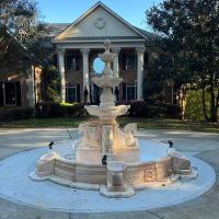Buy cheap Large Marble Horse Fountain Outdoor Water Fountains Villa Garden Decoration product