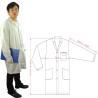 Buy cheap Cleanroom Lab Blue White Static Dissipative ESD Smock from wholesalers