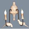 Buy cheap Retro bird wall lamp french vintage white wood wall sconce rustic wall lamp （WH-VR-70) from wholesalers